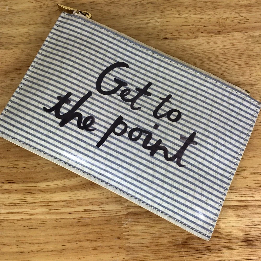 Kate Spade | Get to the Point Striped Pencil Case